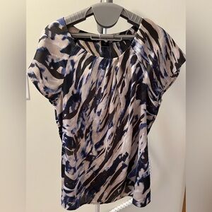 Ann Taylor Pattern Satin Top